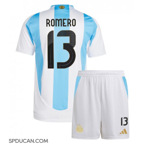 Dječji Nogometni Dres Argentina Cristian Romero #13 Domaci Copa America 2024 Kratak Rukav (+ Kratke hlače)